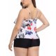 thumbnail image 2 of Gibobby Trajes de Baño para Mujer Halter Push Piece Up Mujeres Dos Conjunto de traje de baño sólido Bikini High Cut Up Lace Sexy Trajes de baño Tankinis (Blanco,G), 2 of 4