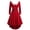 Red, variant on Womens Christmas Mrs Claus Outfit Santa Midi Dress Xmas Party Dresses Long Sleeve V Collar L Black
