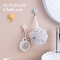 thumbnail image 1 of stanreset 40Pcs Convenient Hooks Moisture-proof Self-Adhesive Hook Portable Wall-mounted Hanging Rack Lightweight Storage Bracket, 1 of 7