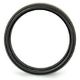 thumbnail image 2 of Ceramic Black 14k Gold Inlay 8mm Wedding Band Ring Man Precious Metal   For Dad Mens  For Him, 2 of 11