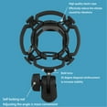 thumbnail image 3 of Microphone Shock Mount with Metal Tripod Stand – Universal Anti-Vibration Mic Holder for 42–46mm Condenser Microphones, Adjustable Desk Suspension for Recording, Streaming, Podcasting, 3 of 9