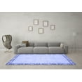 thumbnail image 3 of Ahgly Company Indoor Square Oriental Blue Modern Area Rugs, 7' Square, 3 of 4