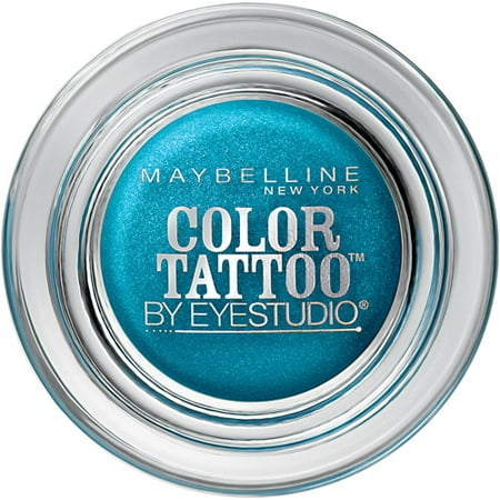 Maybelline New York Eyestudio ColorTattoo 24HR Cream Gel Eye Shadow, Tenacious Teal, 0.14 oz