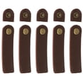 thumbnail image 2 of AMLESO 5 Sets Snap Fastener With Leather Strip Purse Buckles DIY Accessories Light Light Brown, 2 of 8