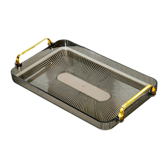 DOLITY Serving Tray Bathroom Vanity Tray Multifunctional Cosmetics Tray Rectangular for gra