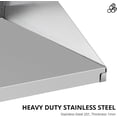 thumbnail image 2 of Commercial Heavy Duty Metal Appliance Wall Mount Floating Shelving for Restaurants, Kitchens, Bars, Homes, and Hotels, Stainless Steel Microwave Shelf, 2 of 7