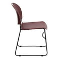 thumbnail image 3 of HERCULES Series 880 lb. Capacity Burgundy Ultra-Compact Stack Chair with Black Frame, 3 of 9