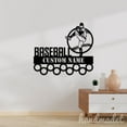 thumbnail image 2 of Handmadetneonsign Baseball Medal Hanger Metal Wall Art Light, Baseball Player Name Metal Sign Wall Decor, Baseball Metal Decor 47021, 2 of 5