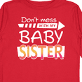thumbnail image 4 of Inktastic Don't Mess with my Baby Sister Boys or Girls Long Sleeve Toddler T-Shirt, 4 of 5