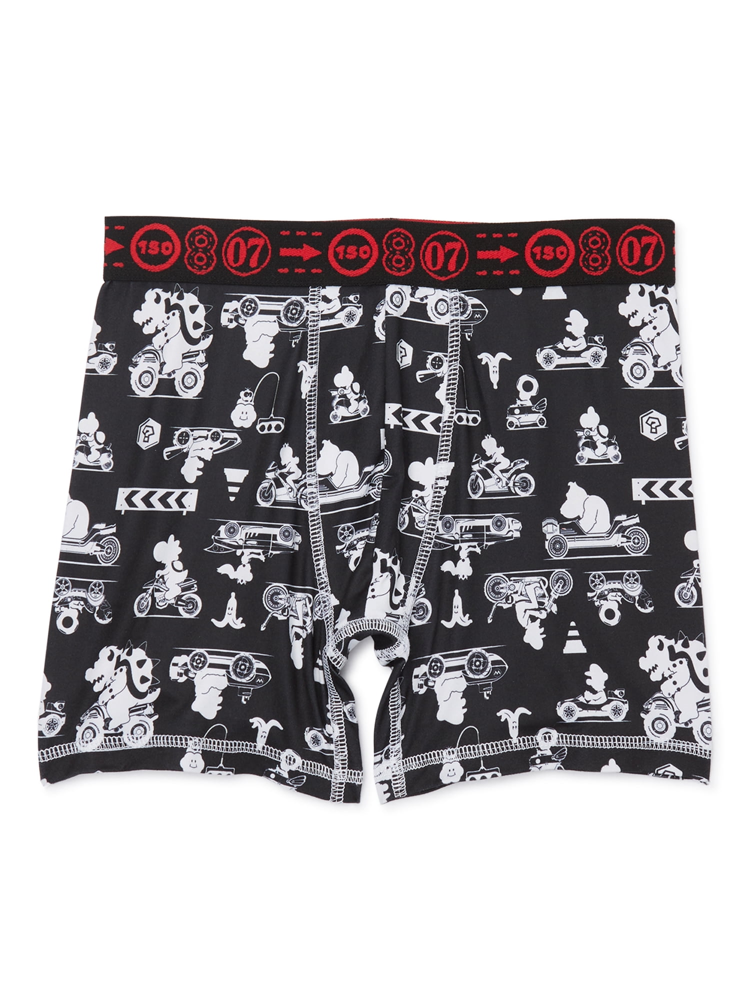 Nintendo Mario Kart Boys Boxer Brief Underwear, 4-Pack, Sizes 4-14