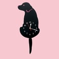thumbnail image 3 of Wagging Labrador Dog Pattern Clock Wagging Tail Puppy children room Clock Black, 3 of 5
