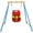 Single swing, variant on Kdymod Toddler Swing Set with Safety Belt, Baby Indoor/Outdoor Swing Playset Supports Up to 55 lbs, Fun Swing Sets for Backyard