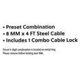 thumbnail image 3 of Concord 8MM Combo Cable Bicycle Lock, 3 of 9