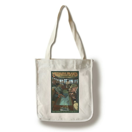 - Catalina Island, California - Empress Glass Bottom Boat - Lantern Press Artwork (100% Cotton Tote Bag - Reusable)
