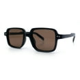 thumbnail image 5 of Retro Vintage Vibe Mid Temple Horn Rim Hipster Fashion Sunglasses Black - Brown, 5 of 8