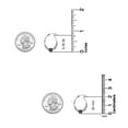 thumbnail image 5 of LeCalla 925 Sterling Silver Hypoallergenic Light-Weight Oxidized Small Balinese Hoop Earrings Women and Teen 20MM, 5 of 8