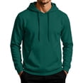 thumbnail image 3 of HAJWOH Men's Hoodie Pullover Long Sleeve Sweatshirt Drawstring Casual Workout Top With Pockets, 3 of 5