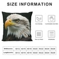 thumbnail image 5 of Orinice Bald Eagle Graphic Decorative Cushion Throw Pillow Cover for Home Couch Living Room Sofa, High-Quality, Multi-Purpose, 1PC 24x24in, 5 of 5