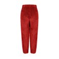 thumbnail image 6 of jtjvou Womens Fleece Pajama Pants, Winter Warm Fuzzy Lounge Bottoms Long Soft Plush Fluffy Pj Pants with Pockets Red XXL, 6 of 7