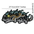 thumbnail image 3 of Cat Patches Sanke Fabric Patches Animal Embroidery Applique Iron on Sticker Decorative for MC Jacket Backpack Badges, 3 of 5