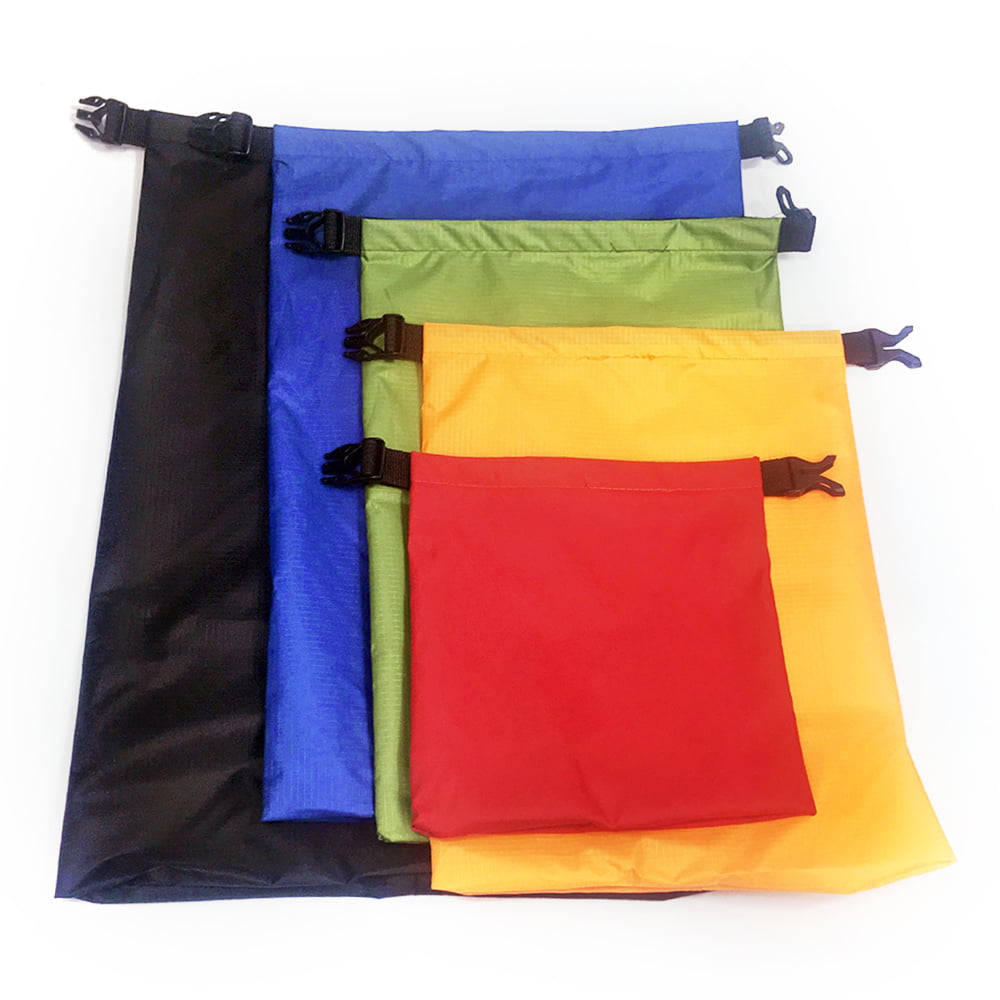 5 PCS Waterproof Bag Set Storage Roll Top Dry Bag Set for Skating Camping Travel 