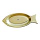 thumbnail image 2 of Plato de pescado de acero inoxidable forma de pescado al forma de pescado bandeja de metal inquebrantable para servir plato para fiestas para, 2 of 9