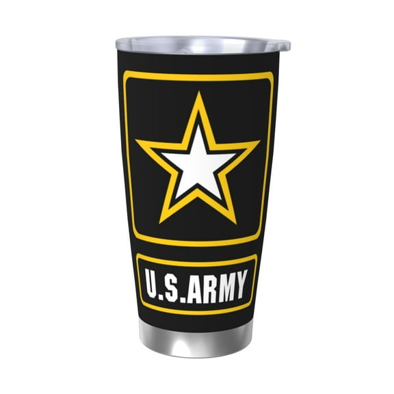 US Army Car Coffee Cup Stainless Steel Vacuum Insulated Travel Tumbler Reusable Cup