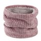 thumbnail image 1 of Zhuge Polaina de cuello de punto de invierno, calentador de cuello, bufanda resistente al viento para hombres y mujeres, color rosa, 1 of 4