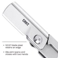 thumbnail image 2 of CRKT Box Key Everyday Carry Folding Knife with Slip Joint: 12C27 Steel Plain Edge Blade, Stainless Steel Handle, 7118, 2 of 5