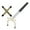 Gold/Black, variant on Pro Billiards Pool Bridge Stick with Bridge Head Pool Table Accessories 1Pc High Bridge Head