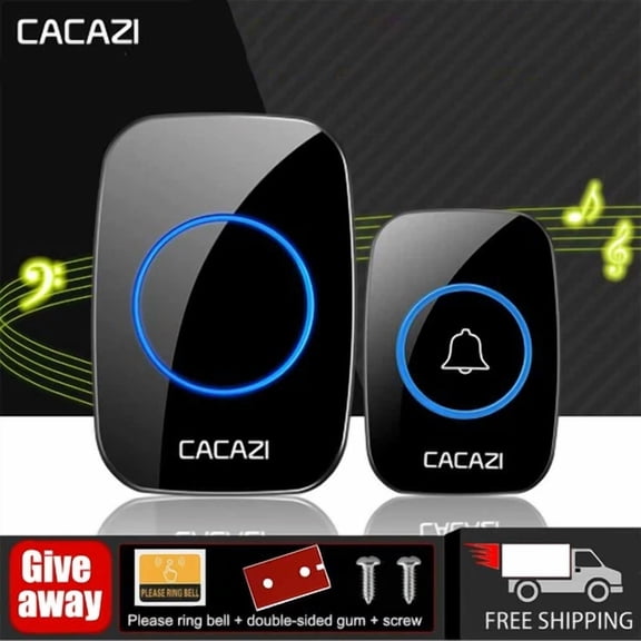Wireless Door Bell 38 Chime Home Cordless Portable 300M Range Digital Doorbell