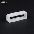 thumbnail image 3 of Uxcell 6pack Watch Strap Loop Fastener Rings 26mm Rubber Watch Holder Keeper White, 3 of 6