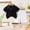 Black, variant on CYRBOKO Boys Outfit Sets, Short Sleeve Summer Two Pieces T-shirts and Shorts Set Blue Size 7 T