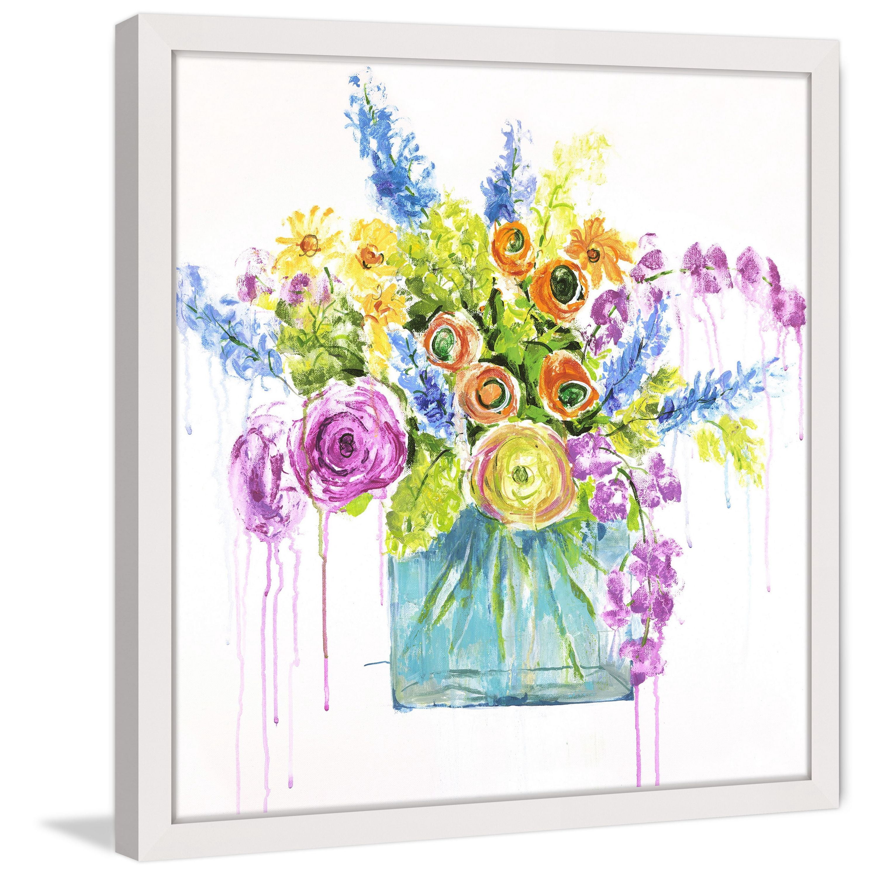 Marmont Hill - "Garden Bloom II" by Julie Joy Framed Painting Print