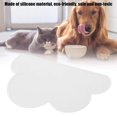thumbnail image 4 of Alfombrilla de Alimentación de Silicona Blanca con Forma de Nube para Mascotas y Cachorros, 4 of 9