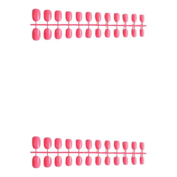 Soidarity Fake Nail Set Glossy French Style Stickers Scratch Viscosity Manicure Solid Adjustable Resistant Press-on Fingernails Strong Tipo 2 2Conjunto