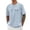 Light Blue, variant on Casual Short Sleeve T Shirt With Minimalist Letter Print Comfortable Blend Tee for Everyday Wear 6xl T Shirts for Men Big and Tall T Shirts of T Shirts