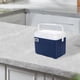 thumbnail image 1 of Caja de enfriador Temperatura del recipiente Pantalla de hielo Caja de hielo Enfriador de preservación de frío/calor para la leche para el hogar interior. Azul oscuro, 1 of 8