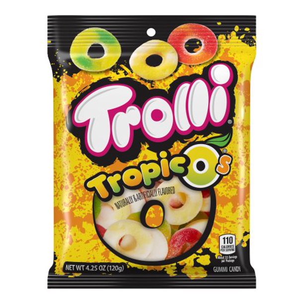 Trolli, Tropic O's, Topical Gummy Candy, 4 Oz