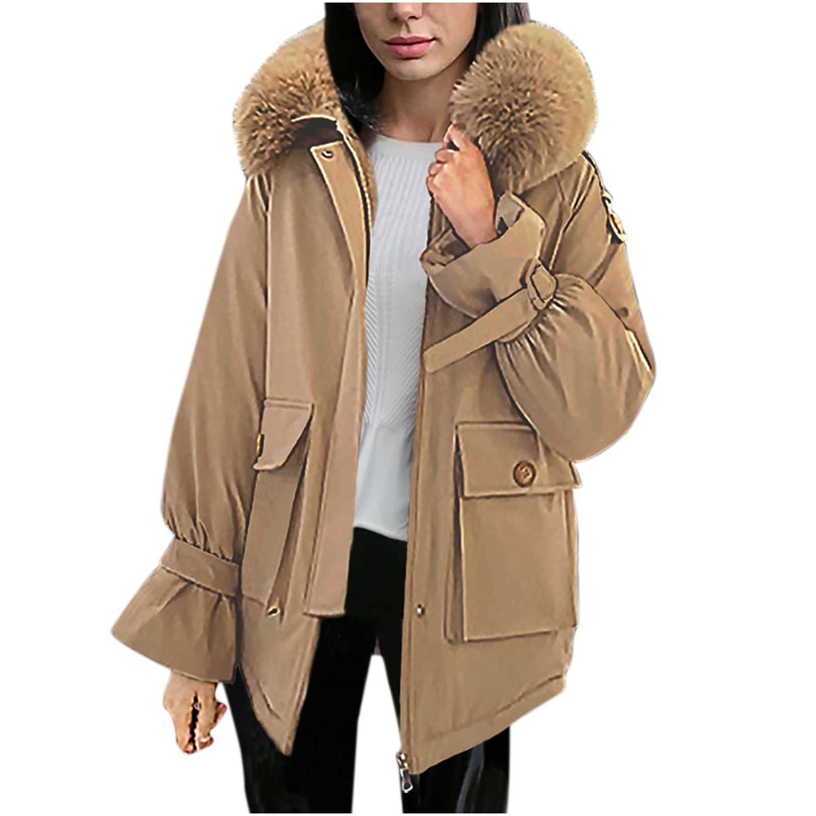 Fashion Coats Hooded Coats H&M Hooded Coat brown casual look 