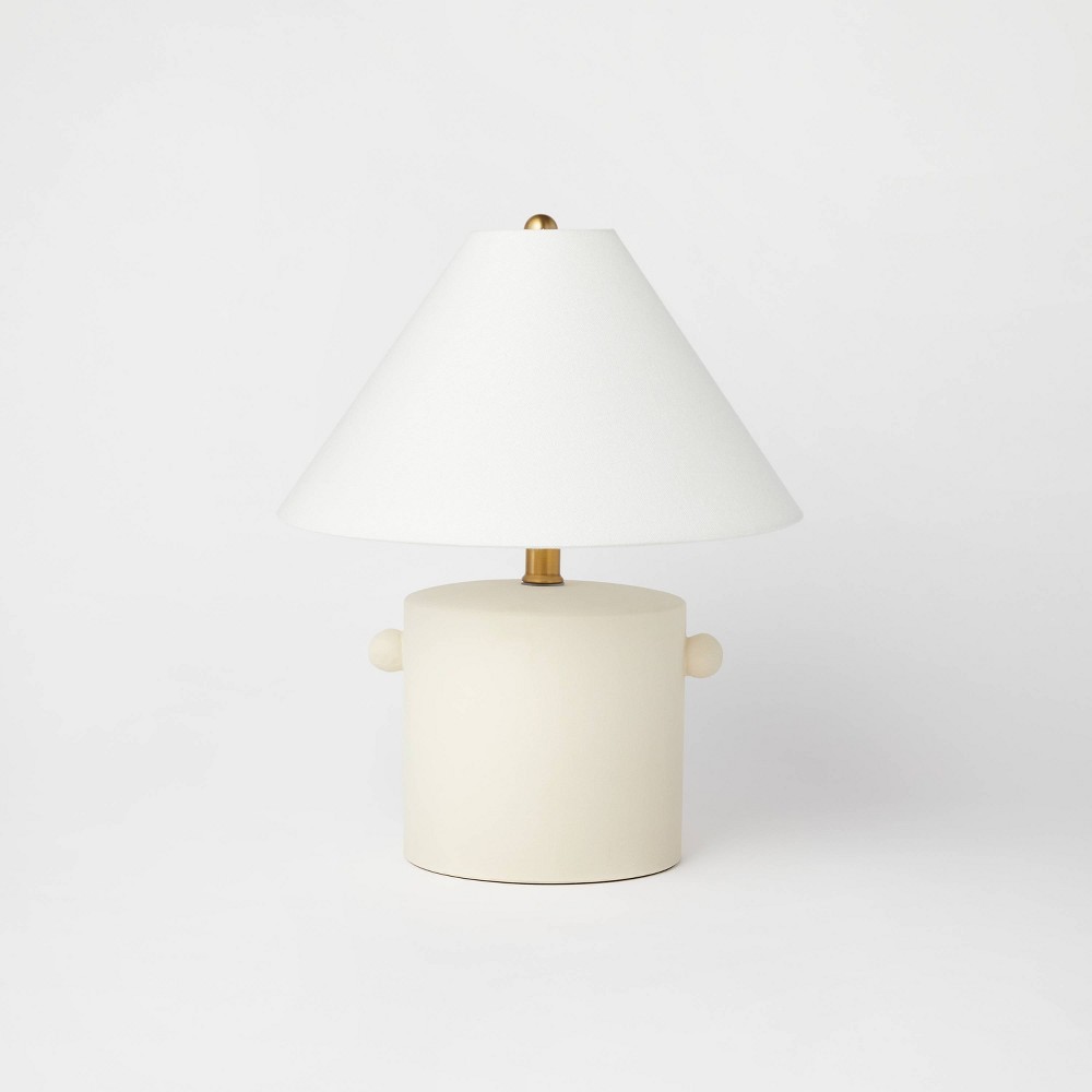 Ceramic Table Lamp with Knob Tan Threshold designed with Studio McGee