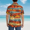 thumbnail image 3 of Lsque Vibrant Autumn Forest Hues pattern Hawaiian Shirt for Men, Unisex Summer Beach Casual Short Sleeve Button Down Shirts-Small, 3 of 9