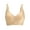 Beige, variant on Smoothing Seamless Full Coverage Bra for Women Wireless Bras with Soft Support Regular and Plus Size Womens No Underwire Deep V Bra Push Up Everyday Bras Gray XL
