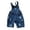 Blue, variant on REDARER Kids Ripped Denim Short Overalls, Adjustable Straps & Distressed Design for Boys & Girls Casual Summer Wear,2-3 Years