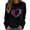 Black, variant on Jsaierl Breast Cancer Shirts Women Pink Ribbon Graphic Sweatshirts Funny Long Sleeve Tops Plus Size In October We Wear Pink T Shirts