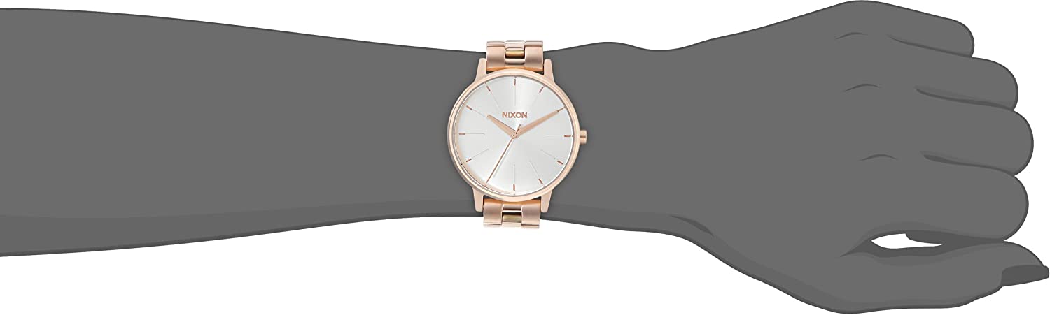 NIXON Kensington A099 - Rose Gold / White - 50m Water Resistant