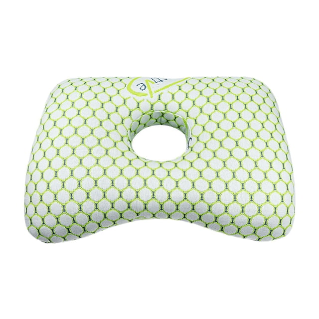 simhoa Ear Piercing Pillow Comfortable Cotton Filling Neck with A Hole A