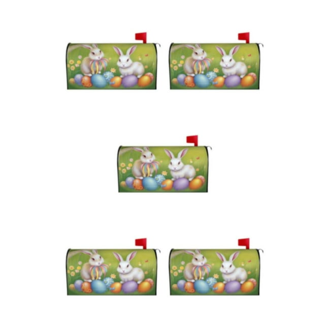 Wweixi Standard Size Double Recliner Couch Cover Easy To Vivid Print Cloth Christmas Deer Pattern Mailbox Sleeve YTYH2309052 5Set