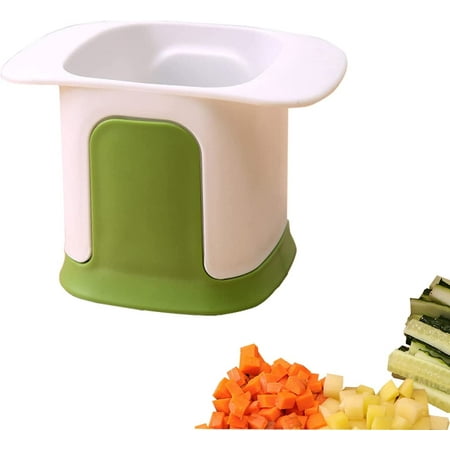 

QWZNDZGR Potato slicer multi-function vegetable slicer kitchen fruit radish cucumber french fries potato slicer (white + green)
