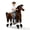 Type A, Ride on Horse (Brown), variant on Akaber Ride on Horse for Big Kids, Horse Ride on Toy for 7 Years Old to Adult, (41.33'' Height) Riding Horse Rider Mechanical Walking Action, No Battery or Electricity, Max Load 187LBS